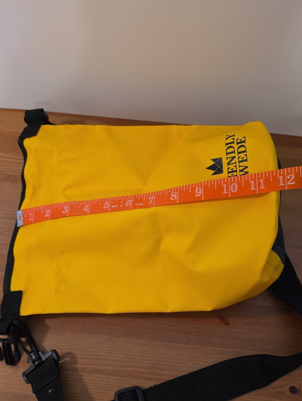 The Friendly Swede Yellow Waterproof Roll-Top Dry Bag - Picture 4 of 6